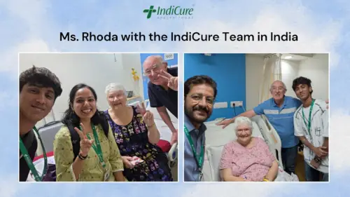 Ms. Rhoda with the IndiCure Team in India